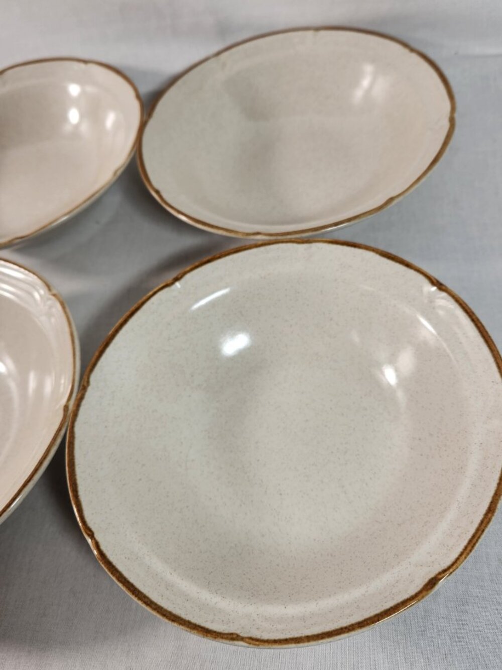 Baroque Hearthside Stoneware Japan 6.5 Inch Cereal Salad Bowls 6 Piece Set Vtg - Picture 6 of 11